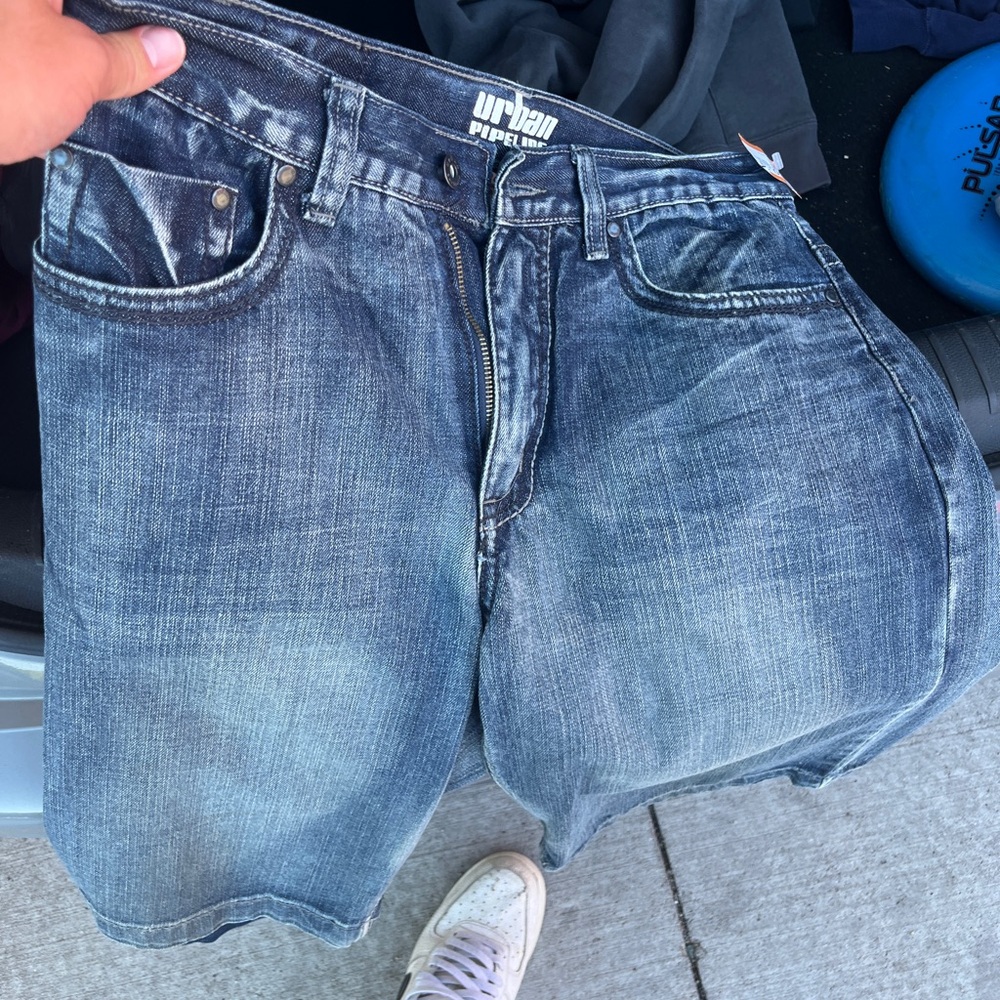 Urban Pipeline Men's Dark Blue Jean Shorts